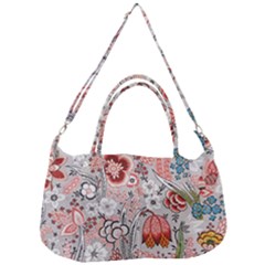 Vintage Floral Flower Art Nature Blooming Blossom Botanical Botany Pattern Removable Strap Handbag