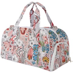 Vintage Floral Flower Art Nature Blooming Blossom Botanical Botany Pattern Burner Gym Duffel Bag