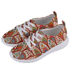 Vintage Pattern Fabric Floral Flowers European Nature Women s Lightweight Sports Shoes