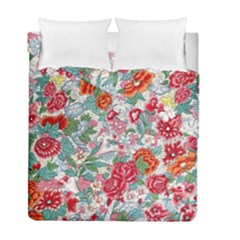 Flower Bloom Blossom Botanical Color Colorful Colour Element Digital Floral Floral Pattern Duvet Cover Double Side (full/ Double Size)