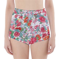 Flower Bloom Blossom Botanical Color Colorful Colour Element Digital Floral Floral Pattern High-waisted Bikini Bottoms