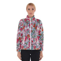 Flower Bloom Blossom Botanical Color Colorful Colour Element Digital Floral Floral Pattern Women s Bomber Jacket