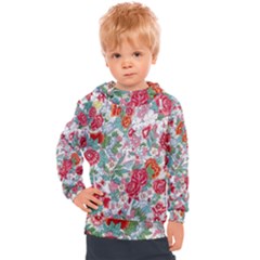 Flower Bloom Blossom Botanical Color Colorful Colour Element Digital Floral Floral Pattern Kids  Hooded Pullover