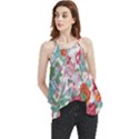 Flower Bloom Blossom Botanical Color Colorful Colour Element Digital Floral Floral Pattern Flowy Camisole Tank Top View1