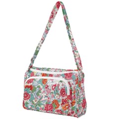 Flower Bloom Blossom Botanical Color Colorful Colour Element Digital Floral Floral Pattern Front Pocket Crossbody Bag