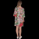 Flower Bloom Blossom Botanical Color Colorful Colour Element Digital Floral Floral Pattern Velour Kimono Dress View4