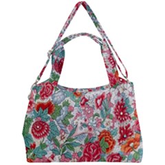 Flower Bloom Blossom Botanical Color Colorful Colour Element Digital Floral Floral Pattern Double Compartment Shoulder Bag