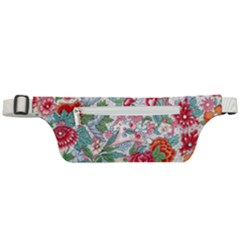 Flower Bloom Blossom Botanical Color Colorful Colour Element Digital Floral Floral Pattern Active Waist Bag by Maspions