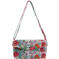 Flower Bloom Blossom Botanical Color Colorful Colour Element Digital Floral Floral Pattern Removable Strap Clutch Bag