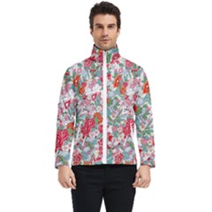 Flower Bloom Blossom Botanical Color Colorful Colour Element Digital Floral Floral Pattern Men s Bomber Jacket