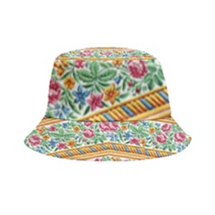 Flower Pattern Art Vintage Blooming Blossom Botanical Nature Famous Inside Out Bucket Hat