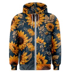 Flowers Pattern Spring Bloom Blossom Rose Nature Flora Floral Plant Men s Zipper Hoodie