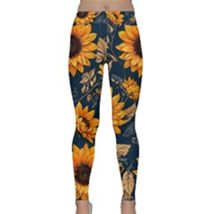 Flowers Pattern Spring Bloom Blossom Rose Nature Flora Floral Plant Classic Yoga Leggings