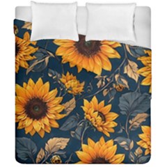 Flowers Pattern Spring Bloom Blossom Rose Nature Flora Floral Plant Duvet Cover Double Side (california King Size)