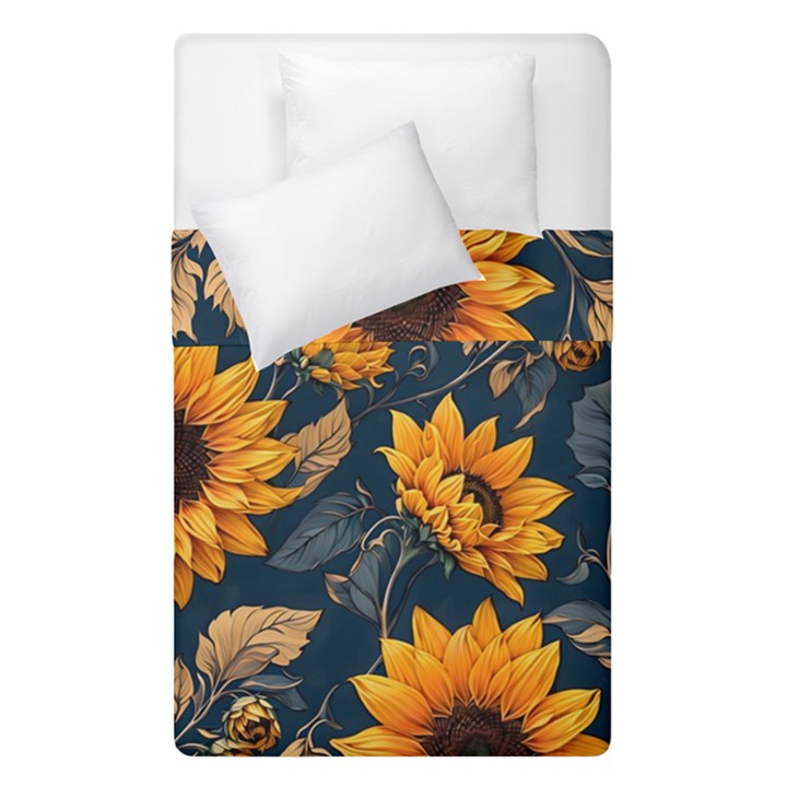 Flowers Pattern Spring Bloom Blossom Rose Nature Flora Floral Plant Duvet Cover Double Side (Single Size)