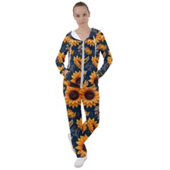 Flowers Pattern Spring Bloom Blossom Rose Nature Flora Floral Plant Women s Tracksuit