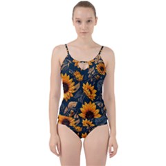 Flowers Pattern Spring Bloom Blossom Rose Nature Flora Floral Plant Cut Out Top Tankini Set