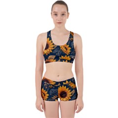 Flowers Pattern Spring Bloom Blossom Rose Nature Flora Floral Plant Work It Out Gym Set