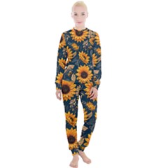 Flowers Pattern Spring Bloom Blossom Rose Nature Flora Floral Plant Women s Lounge Set