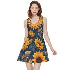 Flowers Pattern Spring Bloom Blossom Rose Nature Flora Floral Plant Inside Out Reversible Sleeveless Dress