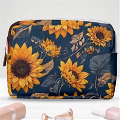 Flowers Pattern Spring Bloom Blossom Rose Nature Flora Floral Plant Make Up Pouch (medium)