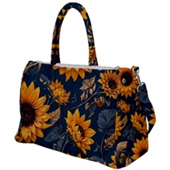 Flowers Pattern Spring Bloom Blossom Rose Nature Flora Floral Plant Duffel Travel Bag by Maspions