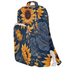 Flowers Pattern Spring Bloom Blossom Rose Nature Flora Floral Plant Double Compartment Backpack