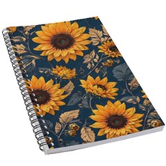 Flowers Pattern Spring Bloom Blossom Rose Nature Flora Floral Plant 5 5  X 8 5  Notebook