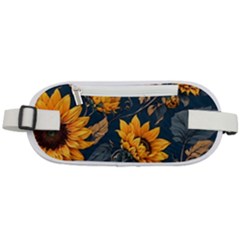 Flowers Pattern Spring Bloom Blossom Rose Nature Flora Floral Plant Rounded Waist Pouch by Maspions