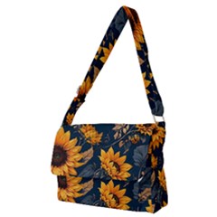 Flowers Pattern Spring Bloom Blossom Rose Nature Flora Floral Plant Full Print Messenger Bag (m) by Maspions