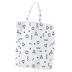 Memphis Pattern Giant Grocery Tote by Apen