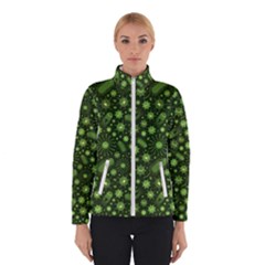 Seamless Pattern With Viruses Women s Bomber Jacket