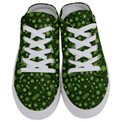 Seamless Pattern With Viruses Half Slippers