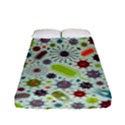 Seamless Pattern With Viruses Fitted Sheet (Full/ Double Size) View1