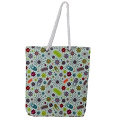 Seamless Pattern With Viruses Full Print Rope Handle Tote (large) by Apen