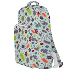 Seamless Pattern With Viruses Double Compartment Backpack by Apen