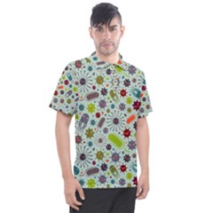 Seamless Pattern With Viruses Men s Polo T-shirt