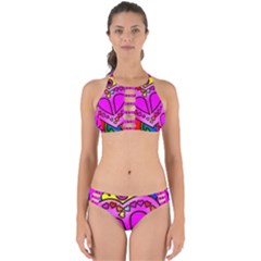 Stained Glass Love Heart Perfectly Cut Out Bikini Set by Apen