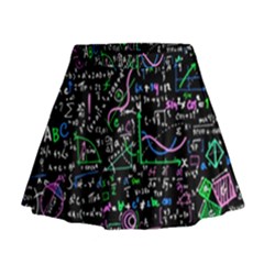 Math Linear Mathematics Education Circle Background Mini Flare Skirt by Apen