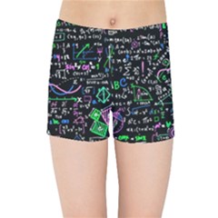 Math Linear Mathematics Education Circle Background Kids  Sports Shorts by Apen