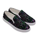 Math Linear Mathematics Education Circle Background Women s Canvas Slip Ons View3