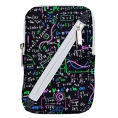 Math Linear Mathematics Education Circle Background Belt Pouch Bag (small) by Apen