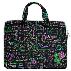 Math Linear Mathematics Education Circle Background Macbook Pro 16  Double Pocket Laptop Bag  by Apen