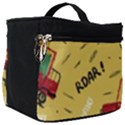 Childish Seamless Pattern With Dino Driver Make Up Travel Bag (Big) View1