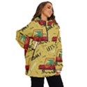 Childish Seamless Pattern With Dino Driver Women s Ski and Snowboard Waterproof Breathable Jacket View2