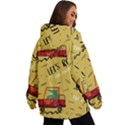 Childish Seamless Pattern With Dino Driver Women s Ski and Snowboard Waterproof Breathable Jacket View4