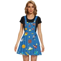 Space Rocket Solar System Pattern Apron Dress by Apen