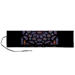 Chartres Cathedral Notre Dame De Paris Stained Glass Roll Up Canvas Pencil Holder (l)