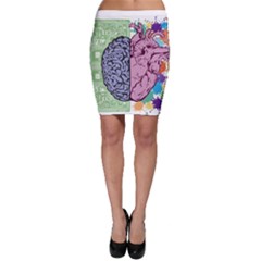 Brain Heart Balance Emotion Bodycon Skirt