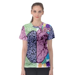 Brain Heart Balance Emotion Women s Sport Mesh T-shirt